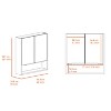 Vynxaria 24" Medicine Cabinet with Mirror & Adjustable Shelf: Stylish, Functional Storage Solution for Organizing Bathroom Essentials - 4 of 4