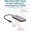 Tripp Lite USB-C Hub 4-Port U460-004-4C-G2C 10 Gbps 100W PD - 2 of 4