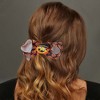Unique Bargains Women's Halloween Cartoon Duckbill Clip Orange Black 1 Pc - 2 of 4