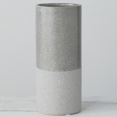 Sullivans Ceramic Vase 8.75"H Gray