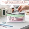 Paaaawaters Clear Pencil Pouch-3 Pack, Clear Pencil Case, Pen Holder with Zipper for Kids, Makeup Pouch, Kids Pencil Pouch - 4 of 4