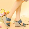 Perphy Women's Sandal Platform Rhinestones Dual Strap Espadrille Wedge - 4 of 4