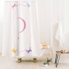 Deny Designs April Lane Art Simple Bow Monogram Shower Curtain - 2 of 3