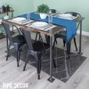 Pipe Decor 1 in. x 30 in. Square Flange Pipe Table Legs - 4 Pack - 2 of 4