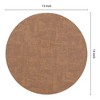REGALWOVEN Faux Leather Washable Wipeable Heat Resistan Placemats 6 Pcs - 4 of 4