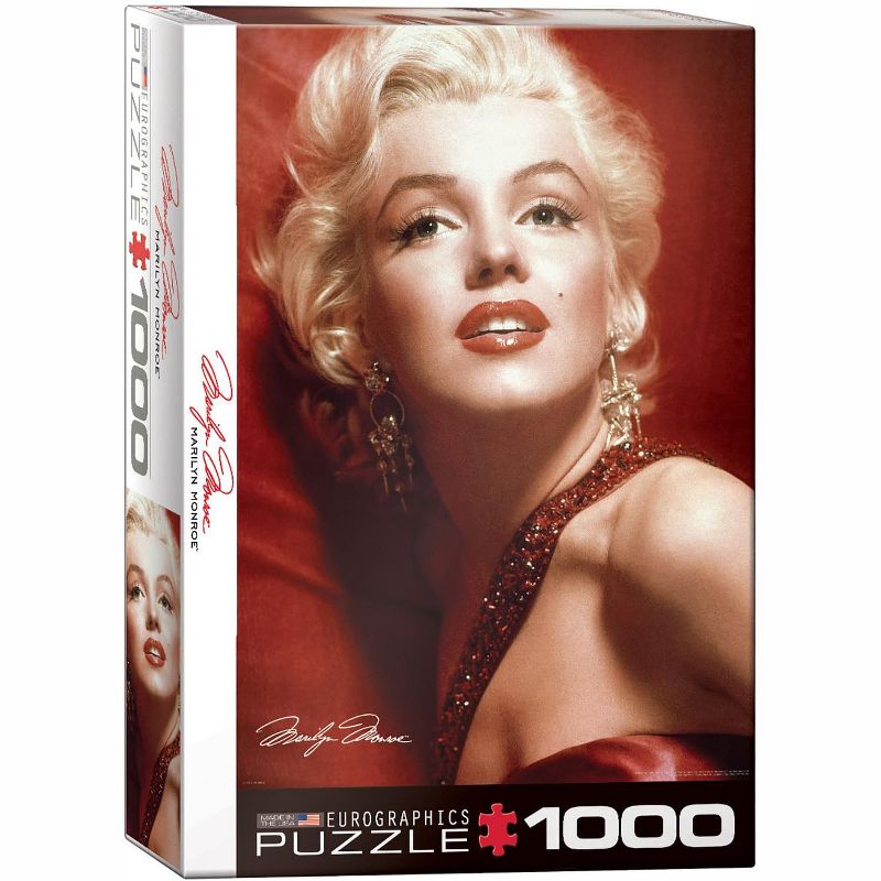 Eurographics Inc. Marilyn Monroe Red Portrait by Sam Shaw 1000 Piece Jigsaw Puzzle, 1 of 6