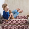 SussexHome Sisal Design Cotton Anti-Slip Stair Treads, 9” X 28“ - 3 of 4