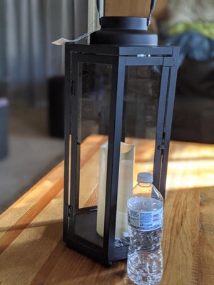 Indoor/outdoor Metal Vintage Lantern With Led Lights Silver - Alpine  Corporation : Target