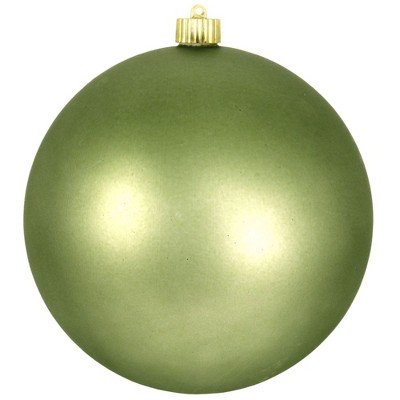 Christmas by Krebs Pear Green Shatterproof Shiny Christmas Ball Ornament 8" (200mm)