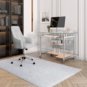 XIYUYEU Home Office Desk Morden Writing Desk with Drawer and X-Shaped Legs for Study - 1 of 4