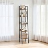 5-Tier Narrow Bookshelf, Ladder Shelf for Home Office, Living Room, Bedroom, Kitchen - 4 of 4