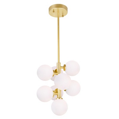 CWI Lighting Arya 8 Light Pendant With Satin Gold Finish