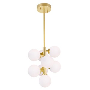 CWI Lighting Arya 8 Light Pendant With Satin Gold Finish - 1 of 4