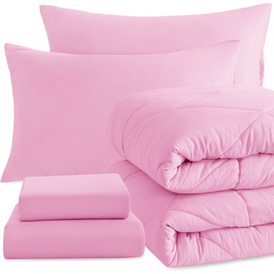 5 Piece Twin Bedding Set, All Season Super Soft Bed in a Bag - NTBAY