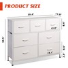 TV Stand, Dresser - 7 Drawer with Sturdy Steel Frame & Wood Top, Fabric Storage Tower - 4 of 4