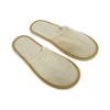 Unique Bargains Linen Closed Toe Slippers Disposable Slippers 1 Pair - 2 of 4