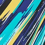 turq painterly stripe
