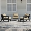 WestinTrends Avalon Outdoor Patio HDPE Sectional Sofa with Patio Cushions - 2 of 4