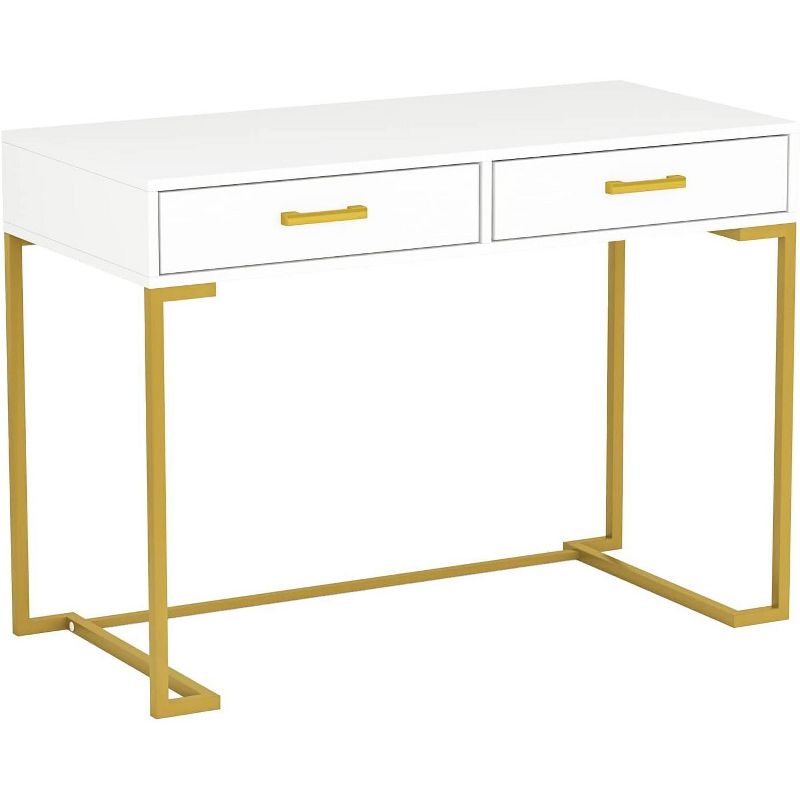 Tribesigns 39 Inches 2 Drawers Vanity Desk, 1 of 7
