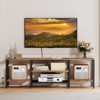 Itopfox Industrial TV Stand with Power Outlets for up to 75" TVs Open Shelf Media Console Rustic Brown and Black Entertainment Center for Living Room - 3 of 4
