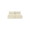 Meridian Furniture,Shaggy Cream Corduroy Performance Fabric Modular Sofa - 2 of 4