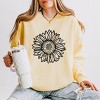 Simply Sage Market Sunflower Lightweight Garment Dyed Sweatshirt - 2 of 4