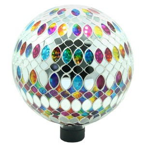 Very Cool Stuff Mosaic Glass Gazing Globe with Hanging Chain, Bling Multi-Shape Tile, 10in - 1 of 1