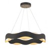 Eurofase Lighting Vaughan 1 - Light Chandelier in  Black/Nickel - 2 of 4