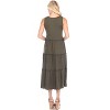 Maternity Scoop Neck Tiered Midi Dress - White Mark - 3 of 3
