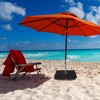 Aoodor 4-Piece Offset Cantilever Patio Umbrella Base Stand - Sand Filled Weight Plates for Stability - 2 of 4