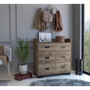 CAVINAS 5 Dresser for Bedroom with Black Metal Handle Design,Modern Chest of Drawers,Freestanding Dresser for Bedroom - 1 of 4