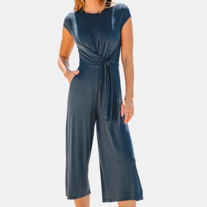 Women's Knotted Sash Capri Jumpsuit - Cupshe - 1 of 4
