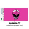 Power Rangers Pink Ranger Helmet Automotive Bumper Sticker - 3 of 4