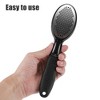 Unique Bargains Stainless Steel Removes Dead Skin Pedicure Scrubber Foot File Black 1 Set - 4 of 4