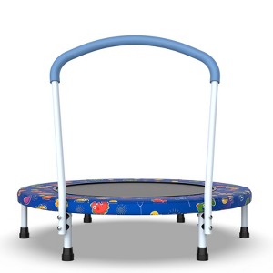 Aukfa 36 inch Kids Trampoline with Handle - Indoor/Outdoor Toddler Trampoline Ages 1-6, 6-Leg Design for Safety & Stability - 1 of 4