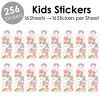 Big Dot of Happiness Rainbow Unicorn - Magical Unicorn Birthday Party Favor Kids Stickers - 16 Sheets - 256 Stickers - 2 of 4