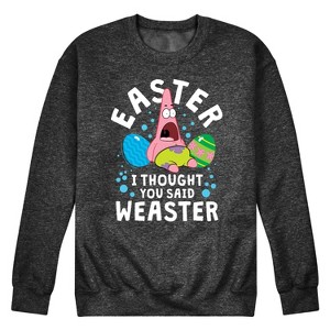 Men's - SpongeBob Squarepants - Easter Weaster Graphic Fleece Sweatshirt - 1 of 4