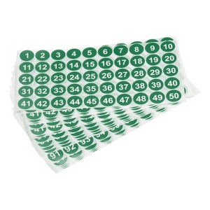 Unique Bargains Office Home Warehouse Self-Adhesive 1 to 100 Number Stickers 20 Sheet - 1 of 4