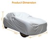 LakeForest"All-Weather Full Car Cover for Sedans Up to 185in, UV Protection, Waterproof, Outdoor Use"Silver - 2 of 4