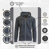 Galaxy By Harvic Boy's Slim Fit Fleece Lined Zip Up Hoodie - 3 of 4