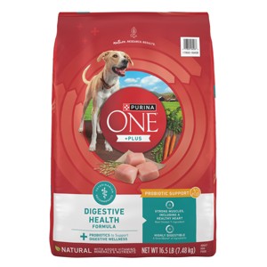 Purina ONE SmartBlend Natural Digestive & Probiotic Health Rice and Chicken Flavor Dry Dog Food - 1 of 4