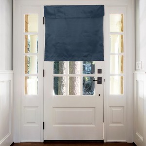 Unique Bargains Tie Up Blackout Privacy Door Curtain 1 Panel - 1 of 4