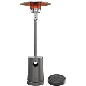 East Oak Torch 55000 BTU Propane Patio Heater with Cone Table - Gray - 1 of 4