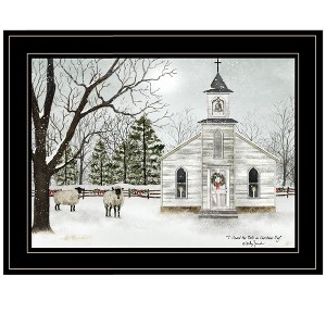 I Heard the Bells on Christmas Framed Wall Art, Modern Home Decor Framed Print for Living Room,Wall Decoration by Billy Jacobs - 1 of 4
