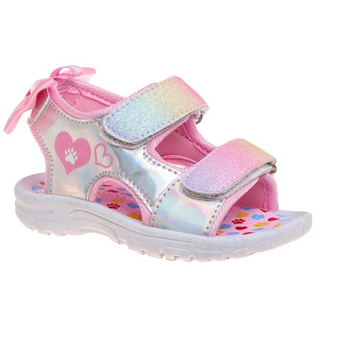 Rugged Bear Girls Sport Sandals (toddler Sizes) - Silver/multi, 6 : Target