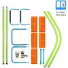 Vynxaria High quality kids seesaw plastic seat playground equipment cute baby plastic rocker outdoor children steel for kids age 3+,blue+green - 4 of 4