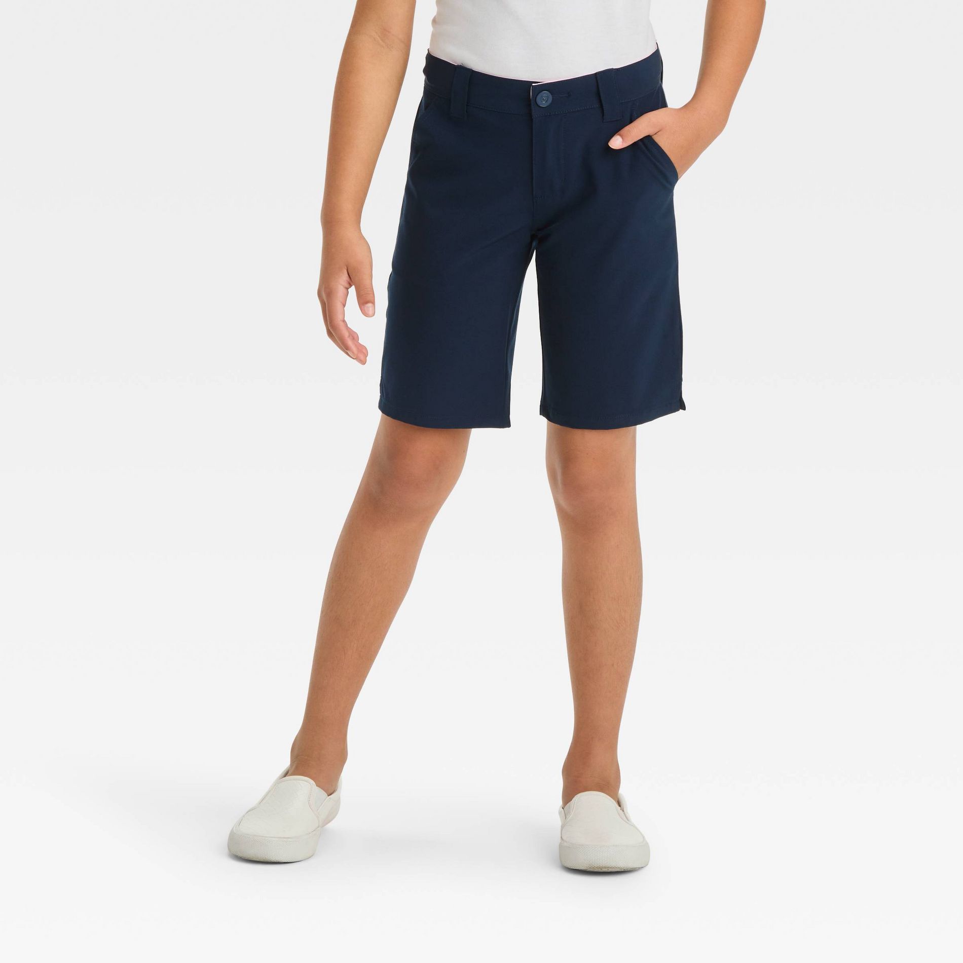 Girls' Quick Dry Performance Fighter Pilot Uniform Shorts - Cat & Jack™ Navy Blue