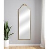 HomeRoots 65" Gold Metal Arch Full Length Hanging Mirror - 2 of 4