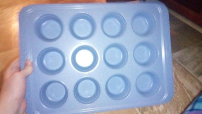 12ct Silicone Muffin Pan Blue - Figmint™ : Target