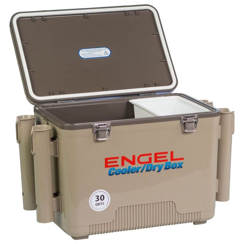 Engel Quart Fishing Live Bait Dry Box Ice Cooler with Shoulder Strap, 3 of 9